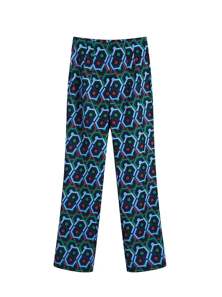 Nlzgmsj ZBZA Women 2022 Fashion Geometric Print Trousers Retro High Waist Pant Women's Trousers Streetwear 202202
Nlzgmsj ZBZA Women 2022 Fashion Geometric Print Trousers Retro High Waist Pant Women's Trousers Streetwear 202202