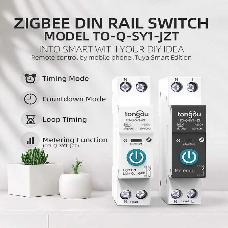 Выключатель автоматический Tuya Zigbee, Беспроводной Выключатель с измерителем, 1P, 63a, Din-рейка, для умного дома, с дистанционным управлением чере...
Выключатель автоматический Tuya Zigbee, Беспроводной Выключатель с измерителем, 1P, 63a, Din-рейка, для умного дома, с дистанционным управлением чере...