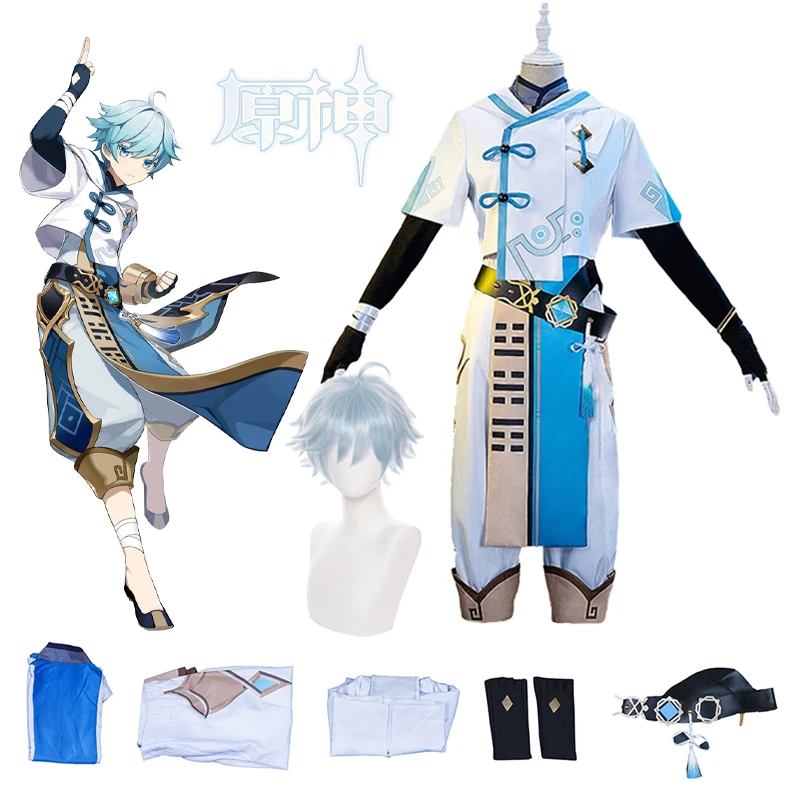 Game Genshin Impact Cosplay Costumes Anime Clothes Chongyun Uniform Halloween Costume Suit Wig Party Fancy Dress For Men Women
Game Genshin Impact Cosplay Costumes Anime Clothes Chongyun Uniform Halloween Costume Suit Wig Party Fancy Dress For Men Women