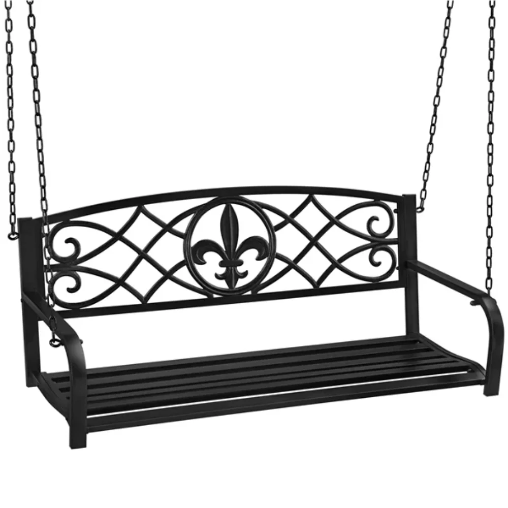Hanging Iron Porch Swing - Black,Strong and Durable,39.9 Lb,50.00 X 23.50 X 20.50 Inches
Hanging Iron Porch Swing - Black,Strong and Durable,39.9 Lb,50.00 X 23.50 X 20.50 Inches