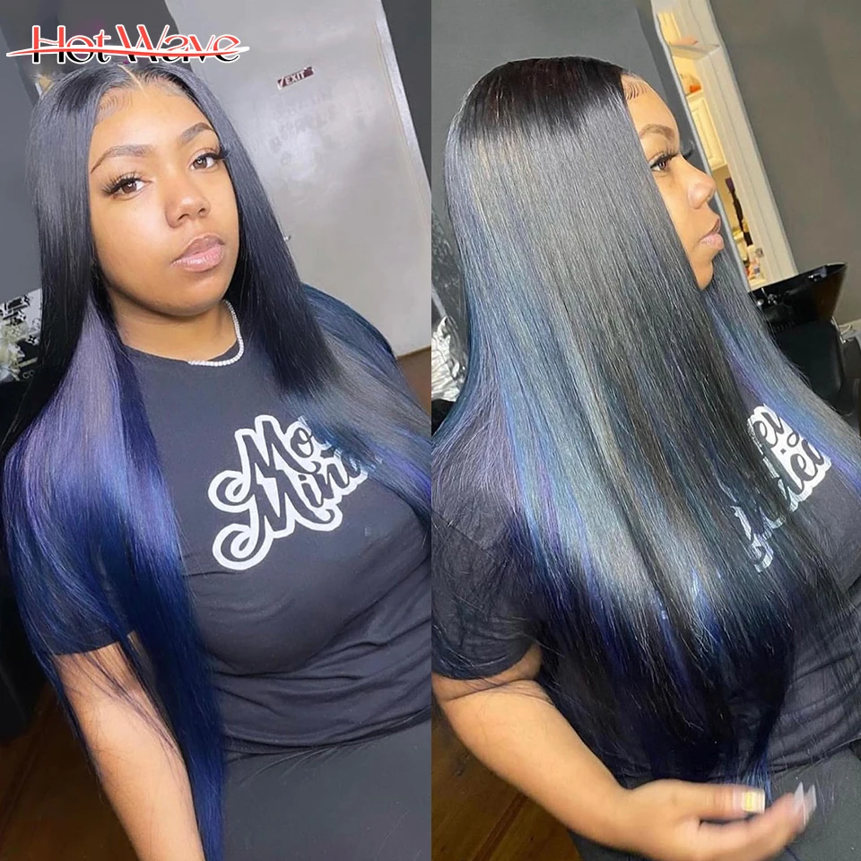 13x4 Transparent Bone Straight Lace Front Human Hair Wigs 1b/blue Highlight Straight Pre-Plucked with Baby Hair 180% Hotwave
13x4 Transparent Bone Straight Lace Front Human Hair Wigs 1b/blue Highlight Straight Pre-Plucked with Baby Hair 180% Hotwave