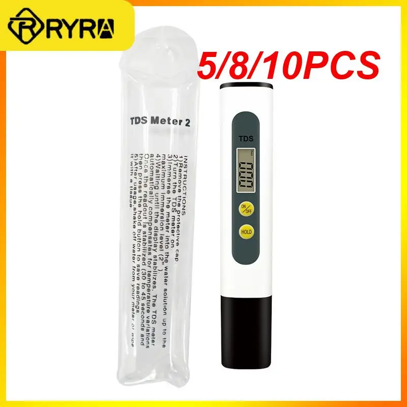 5/8/10PCS Portable 3 Seconds Measurement Water Quality Testing Pen Titanium Alloy Probe Ec Water Meter Low Power Ph Test Pen
5/8/10PCS Portable 3 Seconds Measurement Water Quality Testing Pen Titanium Alloy Probe Ec Water Meter Low Power Ph Test Pen