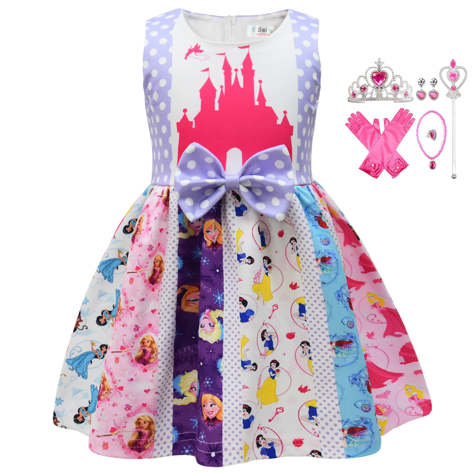 Baby Girls Queen Snow White Cartoon Printed Dresses Kids Cotton Bow Sleeveless Birthday Party Summer Evening Clothes
Baby Girls Queen Snow White Cartoon Printed Dresses Kids Cotton Bow Sleeveless Birthday Party Summer Evening Clothes