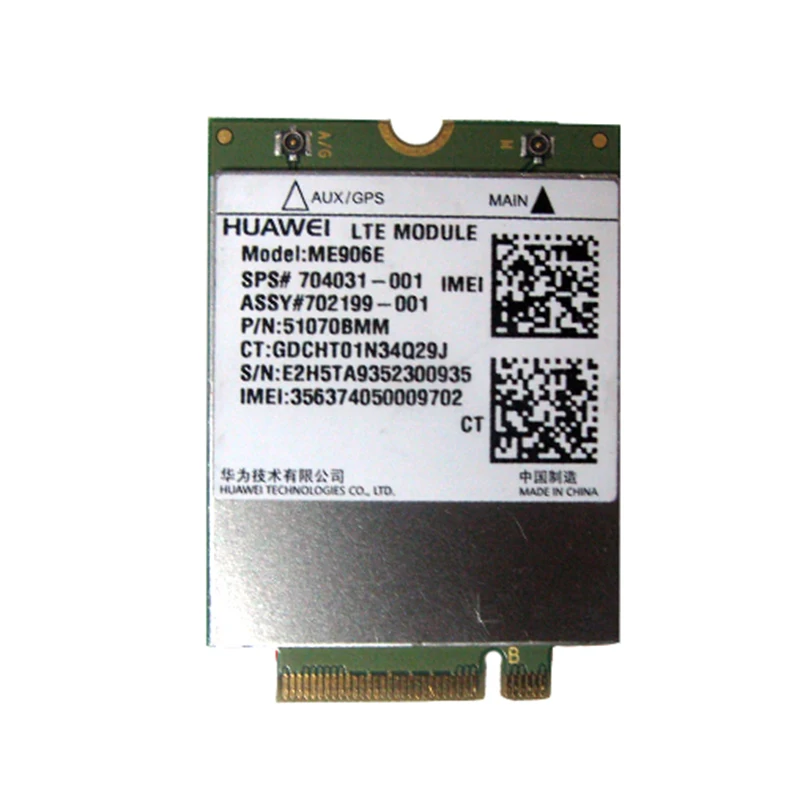 HUAWEI ME906E LT4112 3G/4G module WWAN NGFF Card SPS:704031/791396 For HP NETWORK 840 14 15U 612 810 820 720 745 755 G1 G2 G3
HUAWEI ME906E LT4112 3G/4G module WWAN NGFF Card SPS:704031/791396 For HP NETWORK 840 14 15U 612 810 820 720 745 755 G1 G2 G3