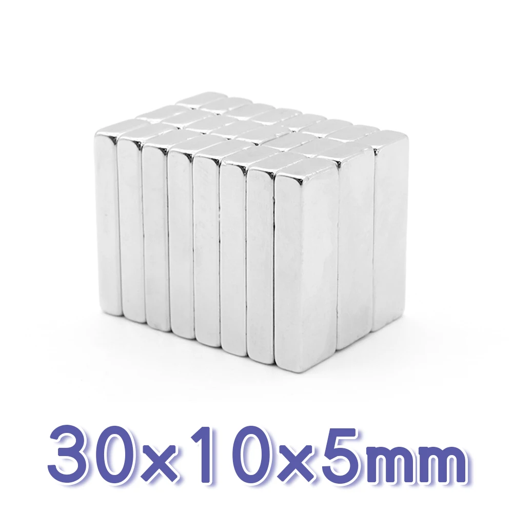 

2/5/10/15/20/30/40PCS 30x10x5 NdFeB Block Super Powerful Strong Magnetic Magnets 30x10x5mm Rare Earth Neodymium Magnet 30*10*5
