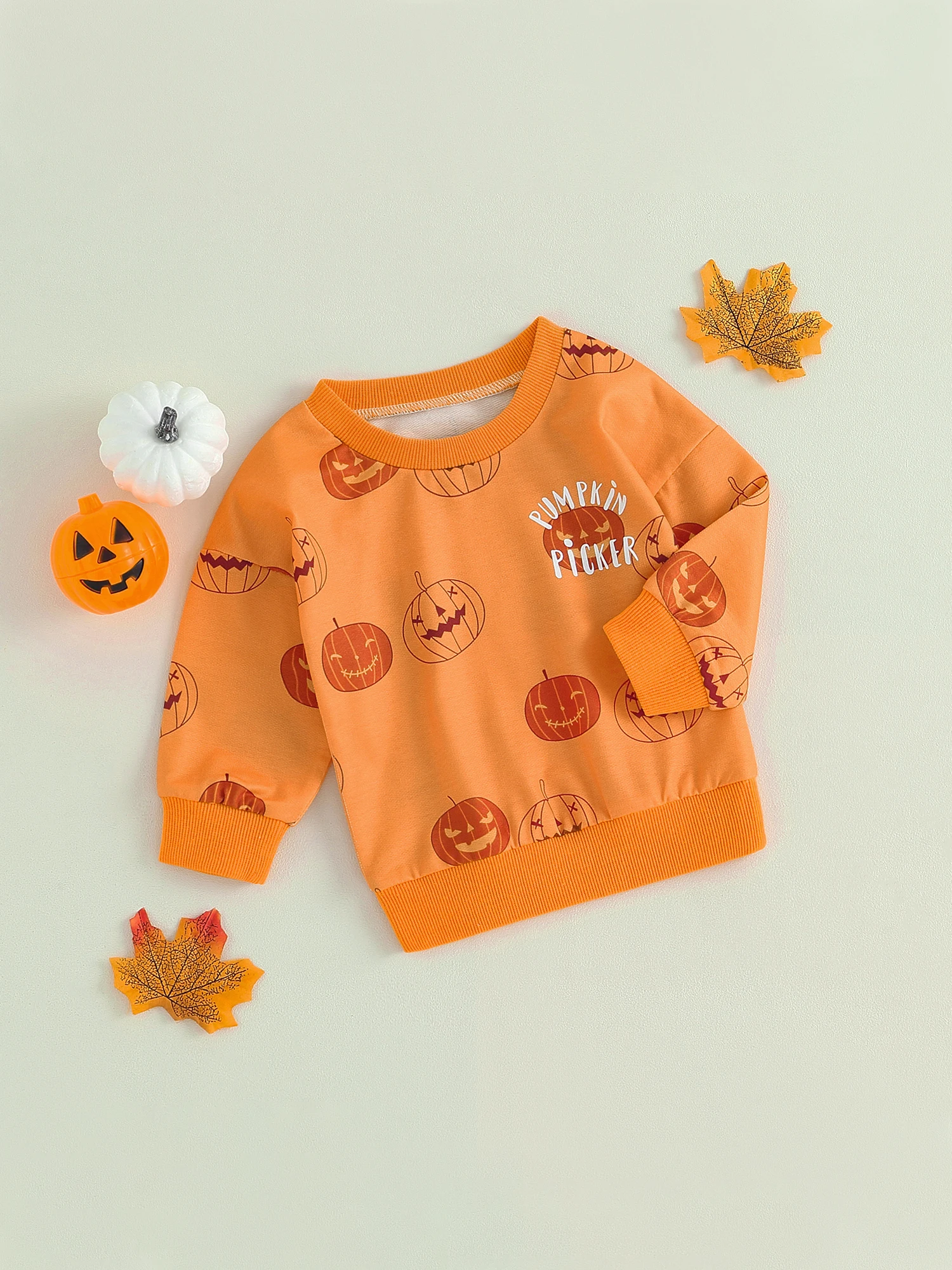 Baby Girls Halloween Costume Dress Orange Pumpkin Print Long Sleeve Tutu Skirt with Headband Set
Baby Girls Halloween Costume Dress Orange Pumpkin Print Long Sleeve Tutu Skirt with Headband Set