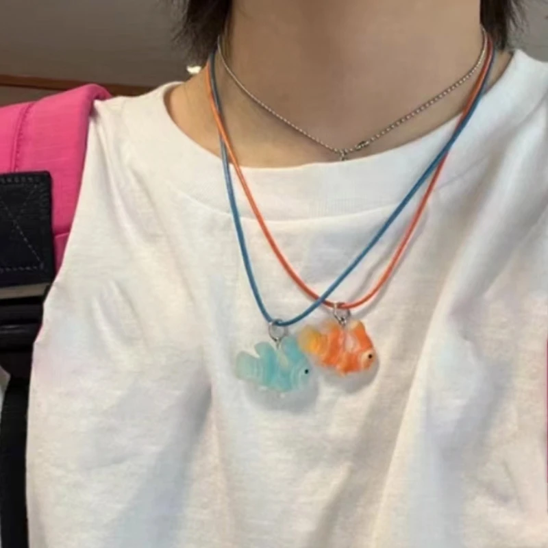 Fashion Geometry Little Clownfish Pendant Necklaces for Women Hot Girls Harajuku Necklace Sweet Cool Y2k Jewelry 2023
Fashion Geometry Little Clownfish Pendant Necklaces for Women Hot Girls Harajuku Necklace Sweet Cool Y2k Jewelry 2023
