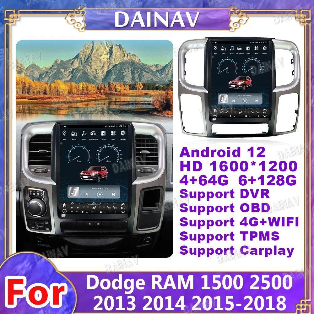 Автомобильная аудиосистема 13 дюймов Android 12 для Dodge RAM 1500 2500-2013, автомобильное радио, GPS, мультимедийный DVD-плеер Tesla, головное устройство с GPS-навигацией
Автомобильная аудиосистема 13 дюймов Android 12 для Dodge RAM 1500 2500-2013, автомобильное радио, GPS, мультимедийный DVD-плеер Tesla, головное устройство с GPS-навигацией