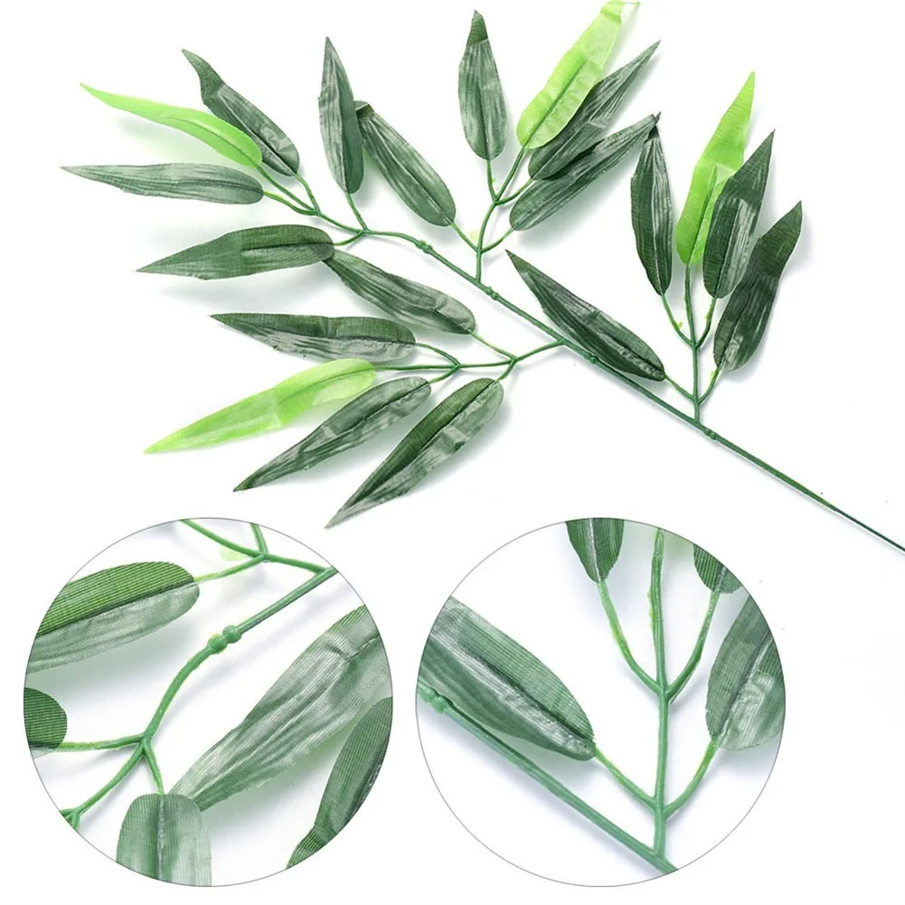 20PCS Artificial Plants Bamboo Leaves 45cm Fake Bamboo Artificial Bamboo Branches Garden Decoration Home Decor
20PCS Artificial Plants Bamboo Leaves 45cm Fake Bamboo Artificial Bamboo Branches Garden Decoration Home Decor