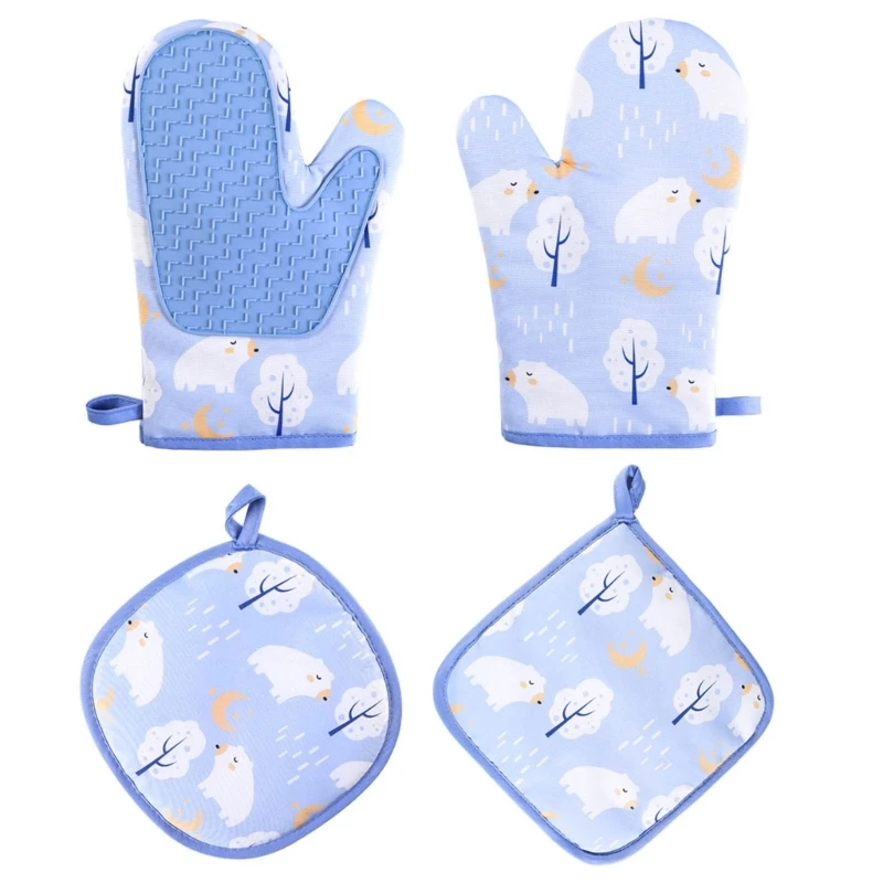 Oven Mitts and Pot Holders Set Heat Resistant Oven Glove with Non-Slip Surface Reusable Oven Glove for Baking Cooking Wholesale
Oven Mitts and Pot Holders Set Heat Resistant Oven Glove with Non-Slip Surface Reusable Oven Glove for Baking Cooking Wholesale