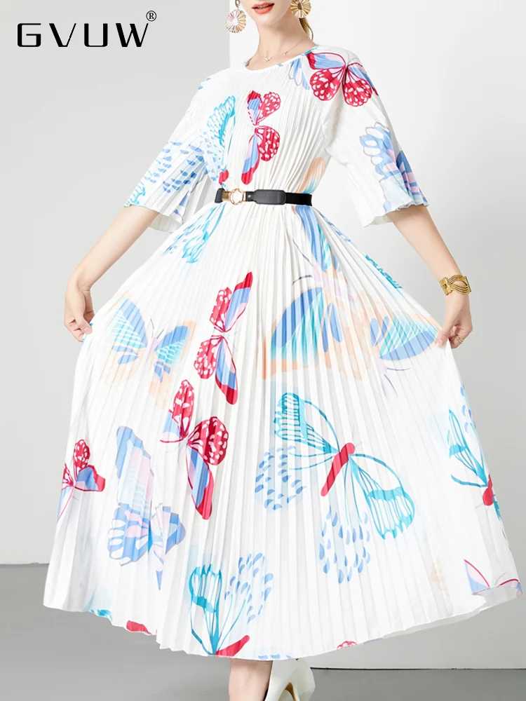 GVUW Organ Pleated Dress For Women 2023 Autumn New O-neck Half Sleeve Fashion Print Loose A-line Dresses Female Elegant 17G2357
GVUW Organ Pleated Dress For Women 2023 Autumn New O-neck Half Sleeve Fashion Print Loose A-line Dresses Female Elegant 17G2357
