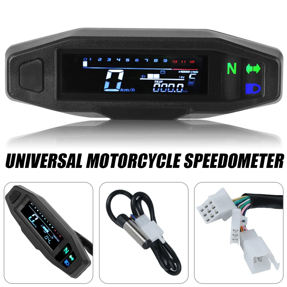 Digital Odometer Electric Injection Carburetor Instrument Mini Motor Bike Tachometer Universal RPM Motorcycle Meter Speedometer
Digital Odometer Electric Injection Carburetor Instrument Mini Motor Bike Tachometer Universal RPM Motorcycle Meter Speedometer