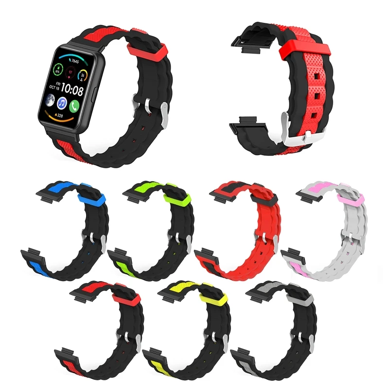 Dual Color Silicone Strap for Huawei Watch FIT 2 SmartWatch band Waterproof Bracelet Watch Fashion Band Belt Sports Wristband
Dual Color Silicone Strap for Huawei Watch FIT 2 SmartWatch band Waterproof Bracelet Watch Fashion Band Belt Sports Wristband