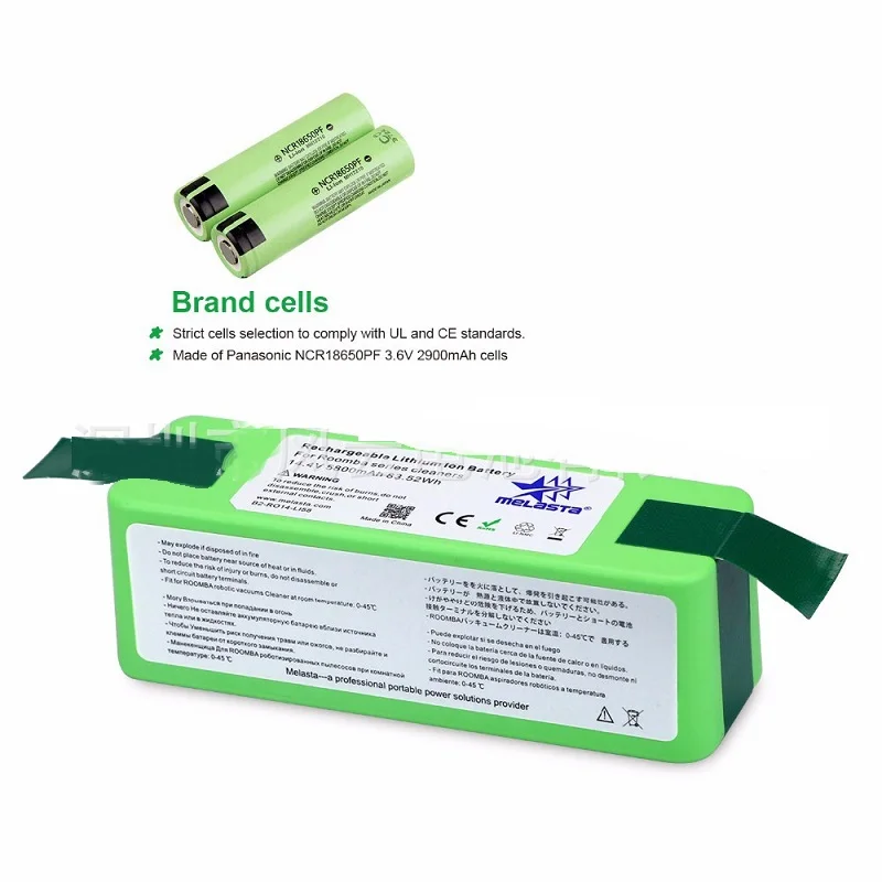 Обновленная литий-ионная батарея 14,8 в 5200 мАч для iRobot Roomba 800 700 600 серии 895 890 880 870 860 675 760 770 780
Обновленная литий-ионная батарея 14,8 в 5200 мАч для iRobot Roomba 800 700 600 серии 895 890 880 870 860 675 760 770 780