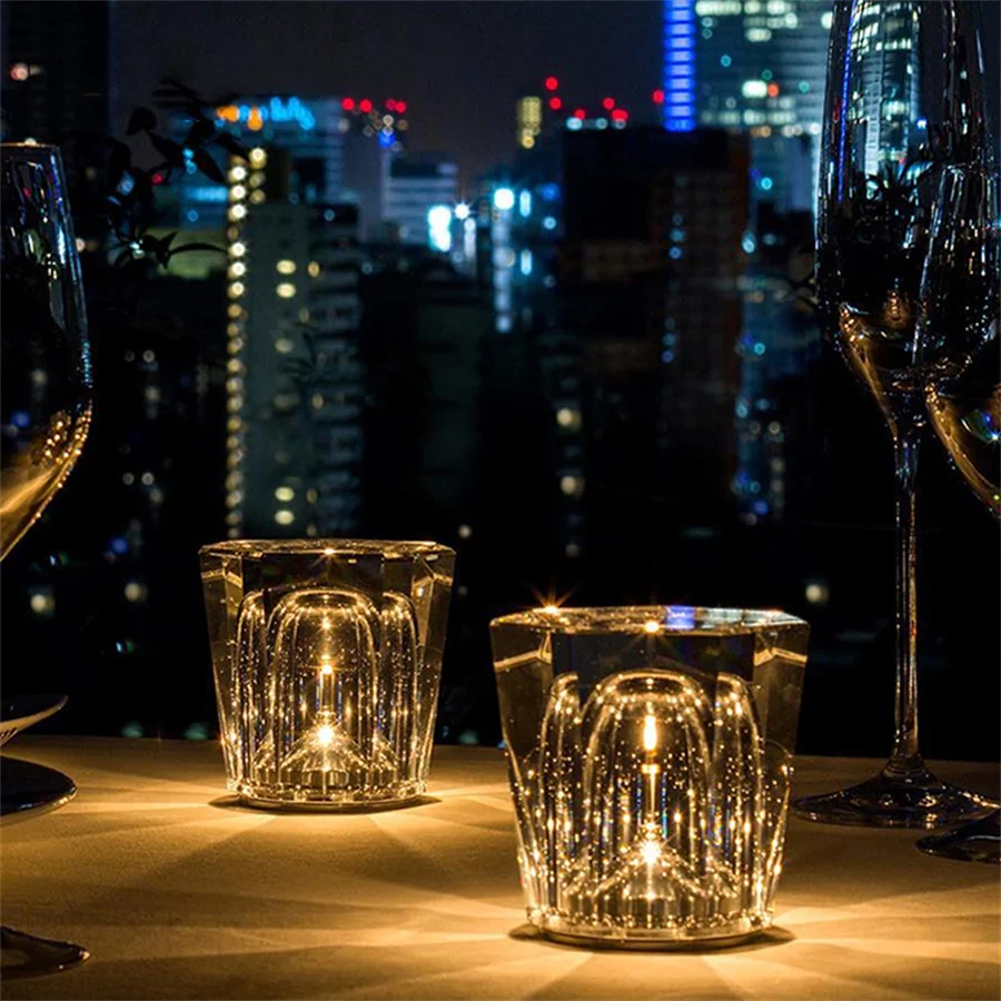 K9 Crystal Led Table Lamp Rechargeable Bar Restaurant Dinner Atmosphere Night Light Luxury Bedroom Bedside Candle Desktop Lamp
K9 Crystal Led Table Lamp Rechargeable Bar Restaurant Dinner Atmosphere Night Light Luxury Bedroom Bedside Candle Desktop Lamp
