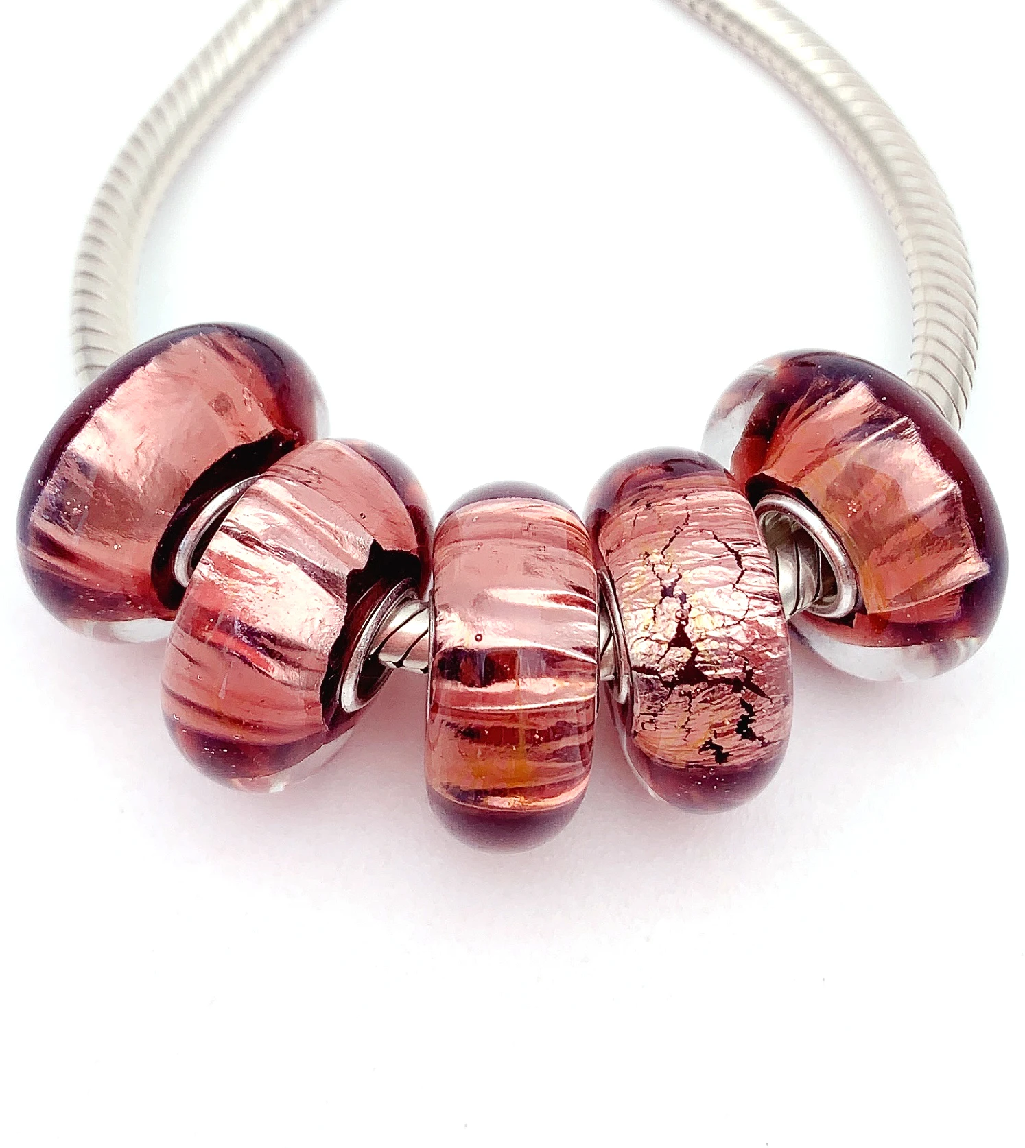 XHYG126 5X 100% Authenticity S925 Sterling Silver Beads Murano GlassBeads Fit European Charms Bracelet Diy Jewelry Lampwork
XHYG126 5X 100% Authenticity S925 Sterling Silver Beads Murano GlassBeads Fit European Charms Bracelet Diy Jewelry Lampwork