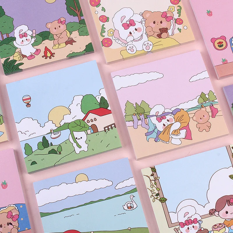 Korean Ins Cute Cartoon Creative Stickers Student Message Memo Pads Study Office Planner Sticky Notes Thick Paper Tag Wholesale
Korean Ins Cute Cartoon Creative Stickers Student Message Memo Pads Study Office Planner Sticky Notes Thick Paper Tag Wholesale