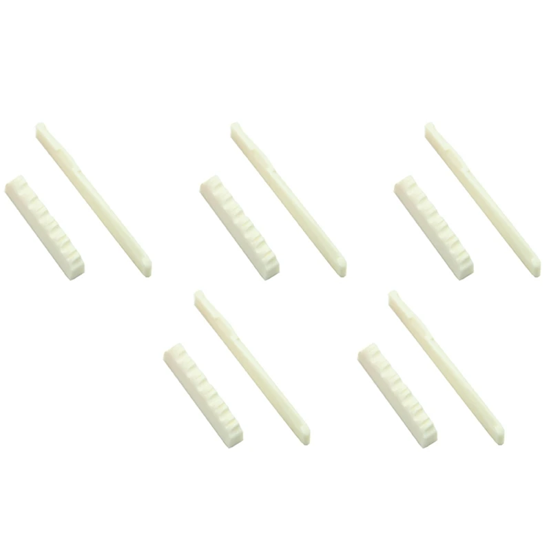 5 Set Ivory Bone Bridge Saddle And Nut For 6 String Acoustic Guitar 
5 Set Ivory Bone Bridge Saddle And Nut For 6 String Acoustic Guitar