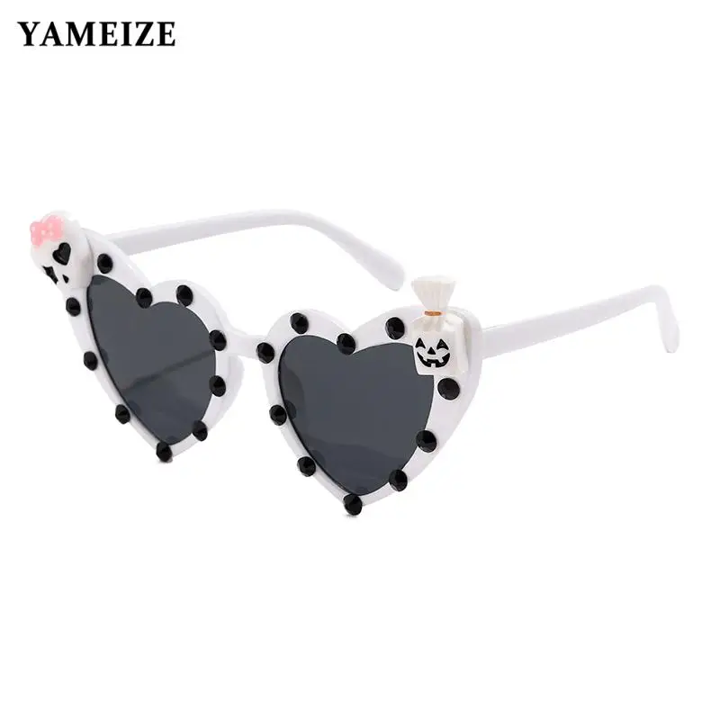 

Heart Shaped Skull Sunglasses Women Pumpkin Candy Decoration Female Party Cosplay Halloween Sun Glasses Uv400 Fashion Eyeglasses