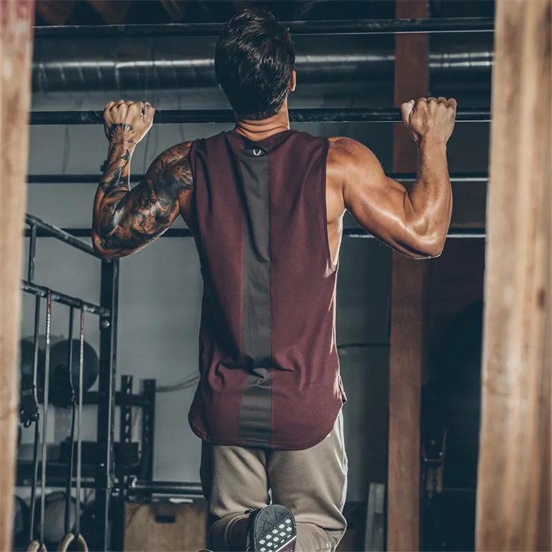 Brand Mens Running Tank Tops Patchwork Gym Sport Running Athletic Training Vest Bodybuilding Fitness Man Tanks Tops J02
Brand Mens Running Tank Tops Patchwork Gym Sport Running Athletic Training Vest Bodybuilding Fitness Man Tanks Tops J02