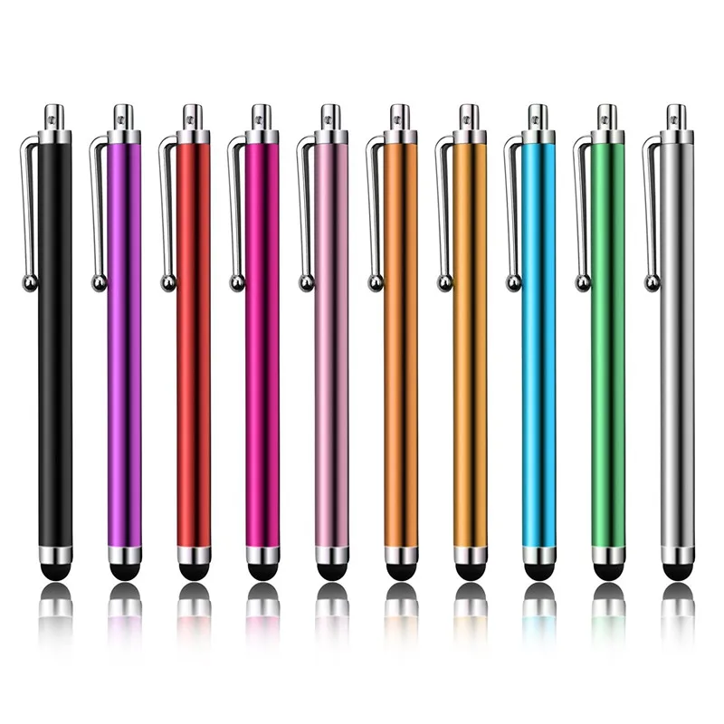 

100Pcs 9.0 Metal Capactive Stylus Pen Touch Screen Pens for iPad For iPhone Samsung Galaxy S8 Tablet PC Smart Phone Pen