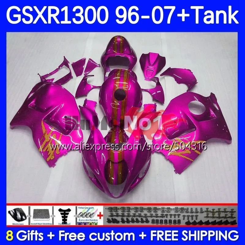 Hayabusa For SUZUKI GSXR-1300 GSXR 1300 CC 27No.160 GSXR1300 1996 1997 1998 1999 2000 2001 02 03 04 05 06 07 Fairing pink rose
Hayabusa For SUZUKI GSXR-1300 GSXR 1300 CC 27No.160 GSXR1300 1996 1997 1998 1999 2000 2001 02 03 04 05 06 07 Fairing pink rose