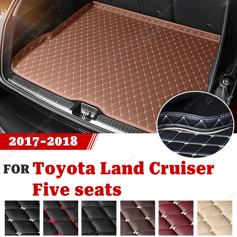 Высококачественный кожаный коврик для багажника автомобиля luтехл для Toyota Land Cruiser (пять сидений) 2017 2018, аксессуары для интерьера
Высококачественный кожаный коврик для багажника автомобиля luтехл для Toyota Land Cruiser (пять сидений) 2017 2018, аксессуары для интерьера