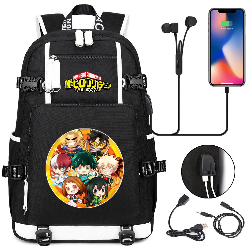 Anime My Hero Academia USB Charging Casual Backpack High Capacity Packsack Student Cartoon Bookbag Teenager Travel Laptop Bag
Anime My Hero Academia USB Charging Casual Backpack High Capacity Packsack Student Cartoon Bookbag Teenager Travel Laptop Bag