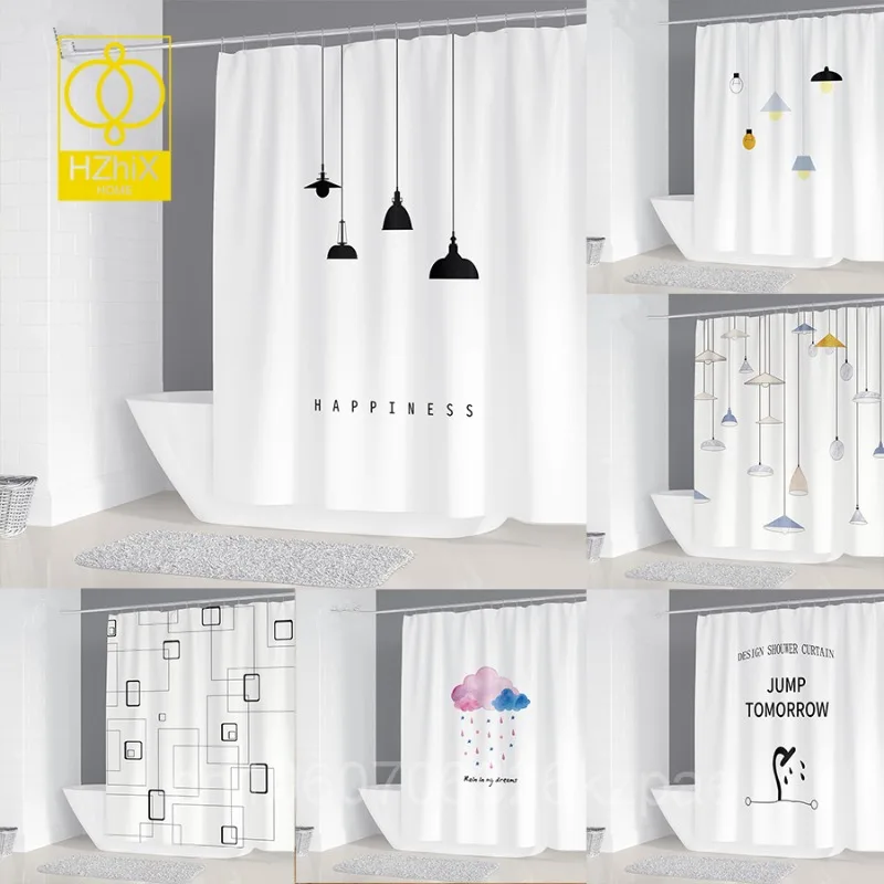 Nordic Style Geometry Shower Curtain Shower Head Abstract Art Waterproof Polyester Bath Curtain For Home Decorate Accessories
Nordic Style Geometry Shower Curtain Shower Head Abstract Art Waterproof Polyester Bath Curtain For Home Decorate Accessories