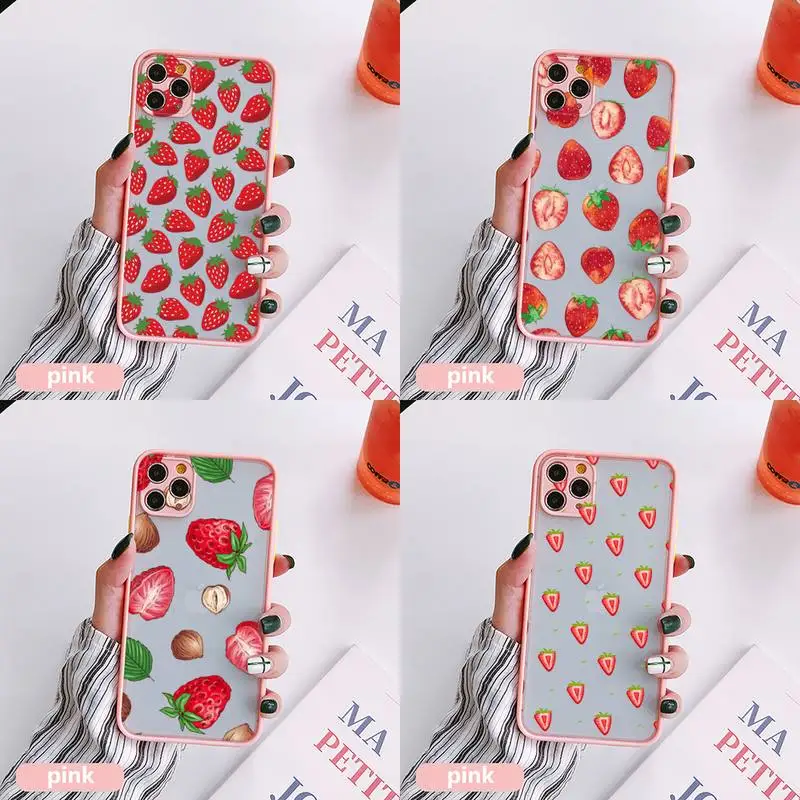 Summer Fruit Strawberry Phone Case Colorful Trasparent For iPhone 14 13 12 Mini 11 14 Pro Max 8 7 Plus XR X XS 13pro pink Covers
Summer Fruit Strawberry Phone Case Colorful Trasparent For iPhone 14 13 12 Mini 11 14 Pro Max 8 7 Plus XR X XS 13pro pink Covers