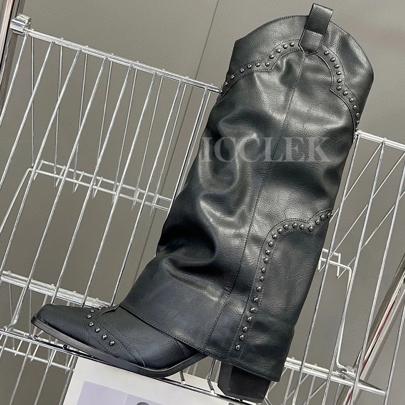 Female Long Boots 2023 Autumn New Metal Decoration Height Increasing Straight Boots Genuine Leather Upper Romanesque Women Pumps
Female Long Boots 2023 Autumn New Metal Decoration Height Increasing Straight Boots Genuine Leather Upper Romanesque Women Pumps