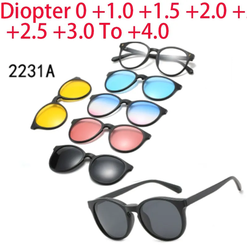round Fashion Magnet Clip Finished Product Prescription Glasses Presbyopia EyeGlasses Diopter +1.0 +1.5 +2.0 +2.5 +3.0 To +4.0
round Fashion Magnet Clip Finished Product Prescription Glasses Presbyopia EyeGlasses Diopter +1.0 +1.5 +2.0 +2.5 +3.0 To +4.0