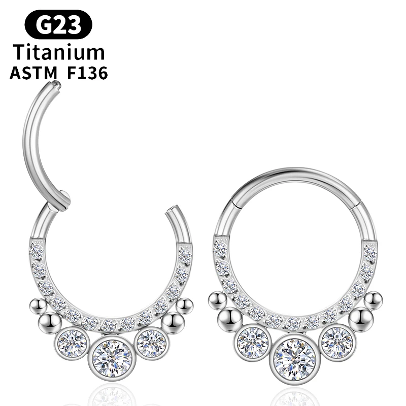 Piercing Tragus nose ring Daith Helix Titanium Cartilage sexy Body Earrings Zircon G23 clicker Women ear Charming labret Jewelry
Piercing Tragus nose ring Daith Helix Titanium Cartilage sexy Body Earrings Zircon G23 clicker Women ear Charming labret Jewelry
