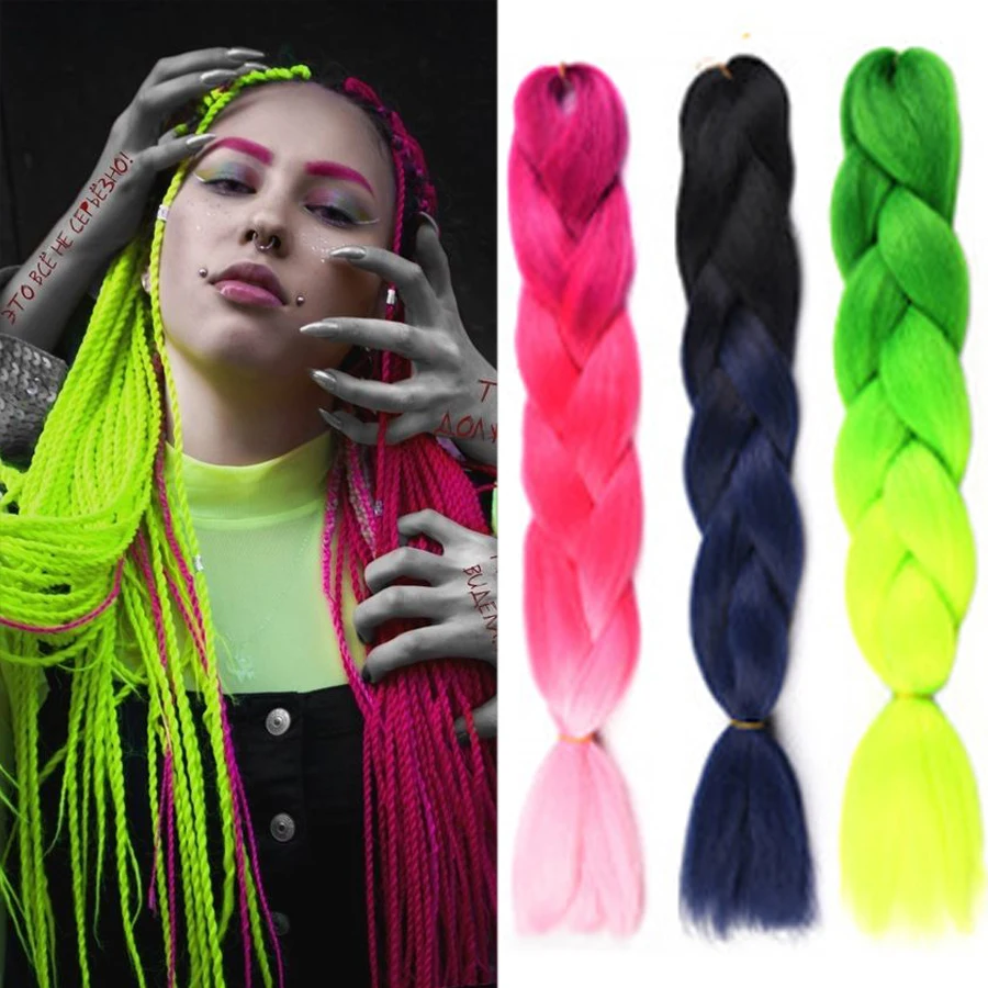 2 Packs Rainbow Synthetic Soft Braiding Hair For Dreadlocks Box Braids Ombre Tight Cornrows Plaits Hairstyle Crochet Braids
2 Packs Rainbow Synthetic Soft Braiding Hair For Dreadlocks Box Braids Ombre Tight Cornrows Plaits Hairstyle Crochet Braids