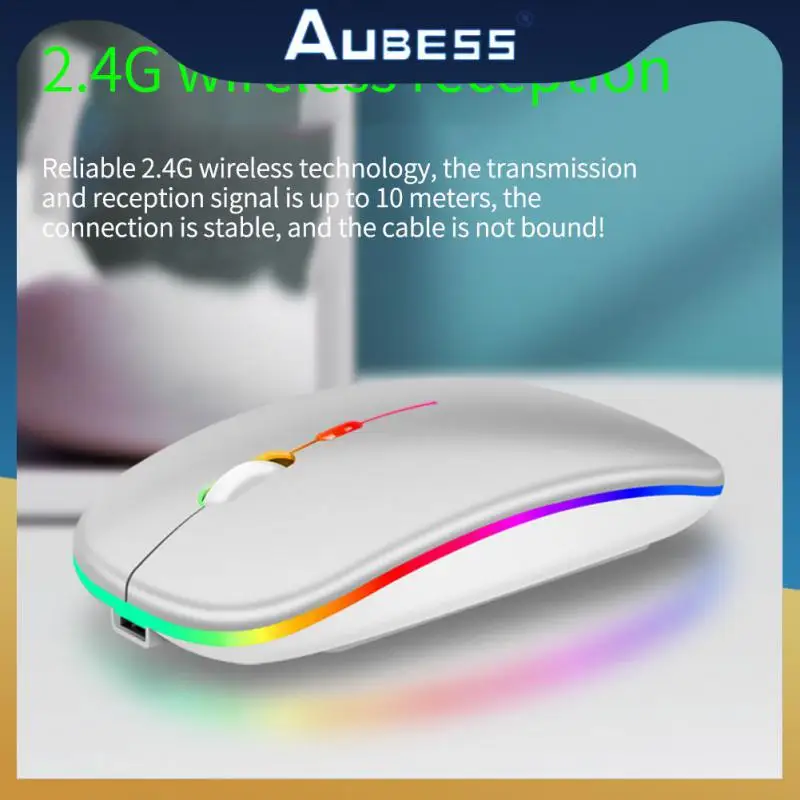 Portable Wireless Mouse 4 Buttons 1600 Dpi Ergonomic Gaming Mouse Adjustable Rechargeable Computer Accessories Rgb Led Backlit
Portable Wireless Mouse 4 Buttons 1600 Dpi Ergonomic Gaming Mouse Adjustable Rechargeable Computer Accessories Rgb Led Backlit