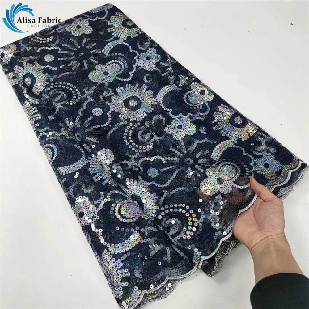 New Design African Lace Fabric with Sequins High Quality French Net Lace Fabric Nigerian Lace Material 5yards For Wedding Dress
New Design African Lace Fabric with Sequins High Quality French Net Lace Fabric Nigerian Lace Material 5yards For Wedding Dress