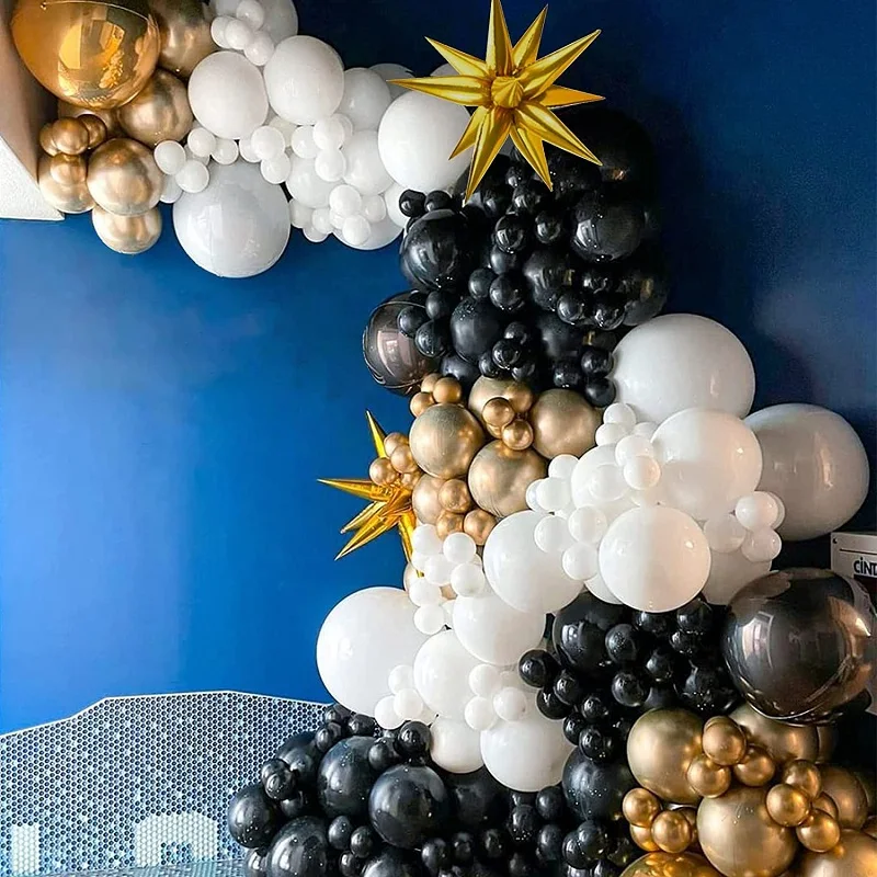 146 Pieces Black and Gold Balloon Garland Arch Kit Foil Metal Explosion Balloons Birthday Baby Shower Graduation Wedding Party
146 Pieces Black and Gold Balloon Garland Arch Kit Foil Metal Explosion Balloons Birthday Baby Shower Graduation Wedding Party