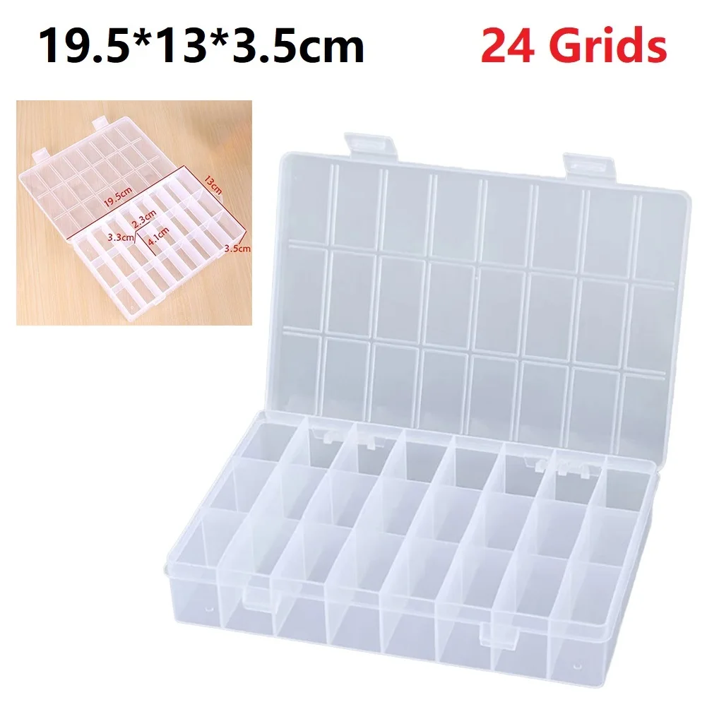 24 Grids Compartment Plastic Storage Box Screw Holder Case ICs Chips Organizer Container Jewelry Earrings Necklaces Pearls Rings
24 Grids Compartment Plastic Storage Box Screw Holder Case ICs Chips Organizer Container Jewelry Earrings Necklaces Pearls Rings