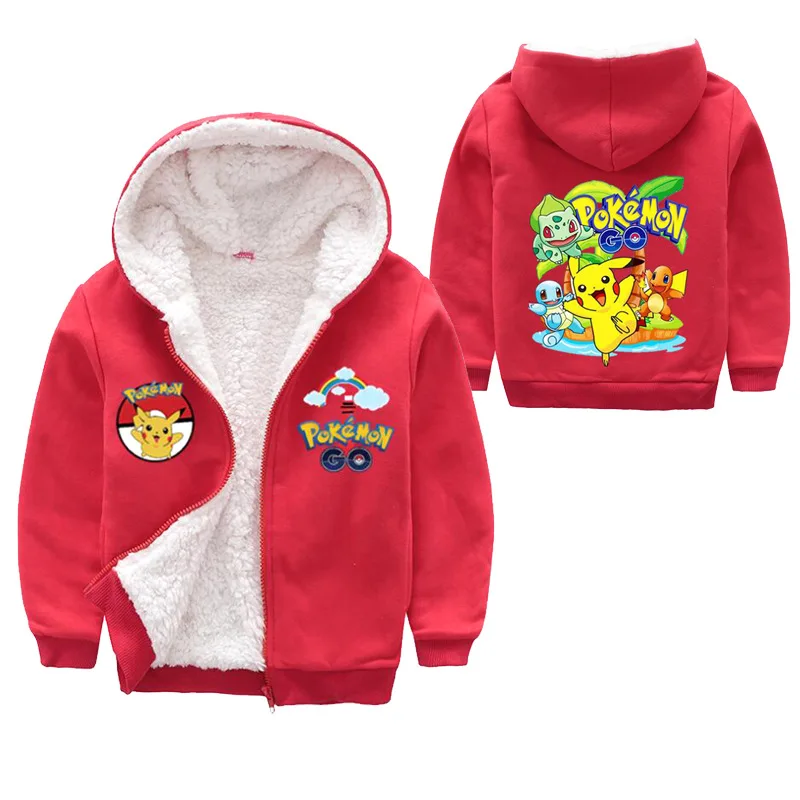 Kids Winter Clothes Boys Cute Cartoon Pokémon Pikachu Sweater Jacket Toddler Boy Coat Fleece Thick Sweatshirt Teen Boy Hoodie
Kids Winter Clothes Boys Cute Cartoon Pokémon Pikachu Sweater Jacket Toddler Boy Coat Fleece Thick Sweatshirt Teen Boy Hoodie