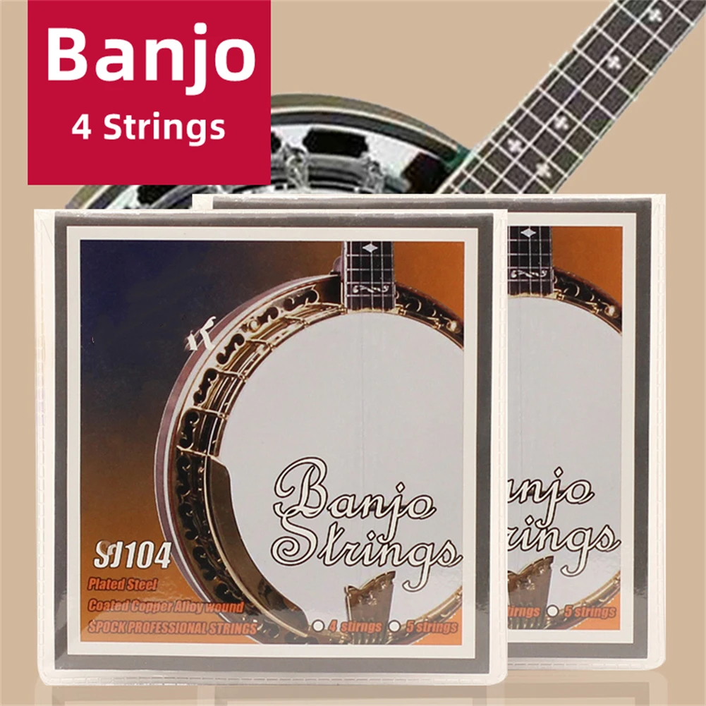 Banjo String Replacement 4 String Set Stainless Steel Carbon Copper Alloy Wound Replace Musical Instruments Banjo Accessory
Banjo String Replacement 4 String Set Stainless Steel Carbon Copper Alloy Wound Replace Musical Instruments Banjo Accessory