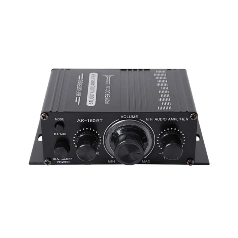 AK-160BT 2 Channel Power Amplifier Audio Home Theater Amplifier Support Bluetooth-Compatible With USB/SD AUX Input
AK-160BT 2 Channel Power Amplifier Audio Home Theater Amplifier Support Bluetooth-Compatible With USB/SD AUX Input