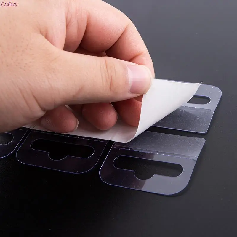 100 PCS PVC Slotted Adhesive Hanging Piece Label Supermarket Commodity Packaging Bag Display Aircraft Hole Hook
100 PCS PVC Slotted Adhesive Hanging Piece Label Supermarket Commodity Packaging Bag Display Aircraft Hole Hook