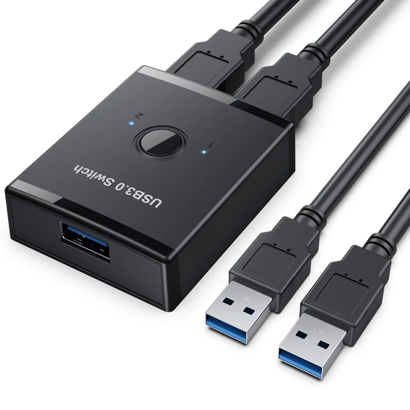 Printer Sharer Splitter USB 3.0 Two-way Switcher One Drag Two One Input Two Output
Printer Sharer Splitter USB 3.0 Two-way Switcher One Drag Two One Input Two Output