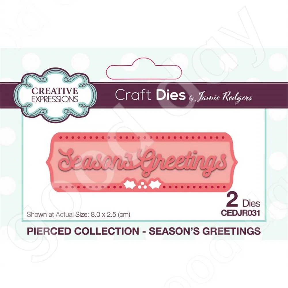 Seasons Greetings Craft Metal Cutting Dies Scrapbook Diary Decoration Embossing Template Diy Greeting Card Handmade Hot Sale New
Seasons Greetings Craft Metal Cutting Dies Scrapbook Diary Decoration Embossing Template Diy Greeting Card Handmade Hot Sale New