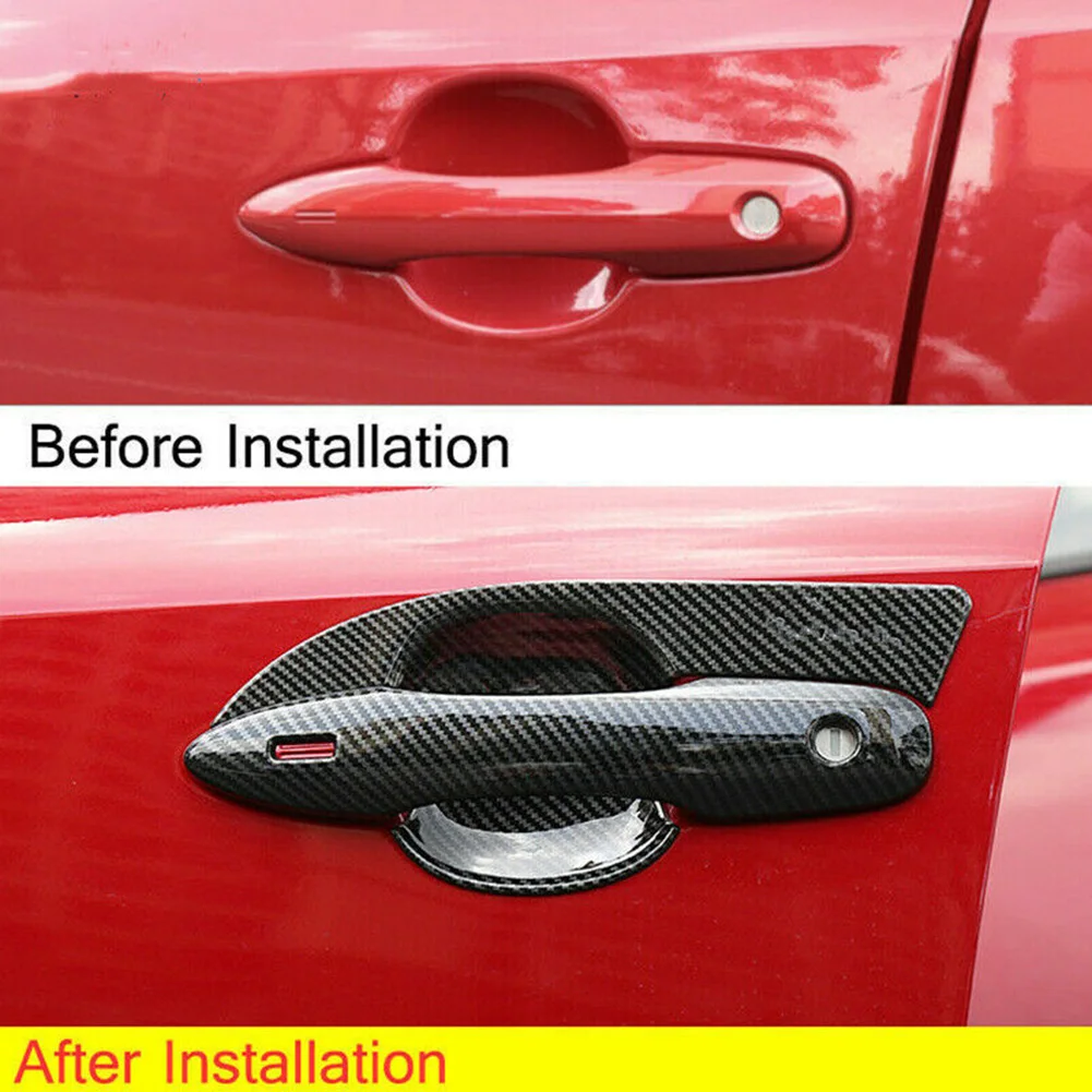 Handle Cover Car Door Double Hole Easy Installtion Replacement ABS Black Carbon Fiber Style For Corolla 2020-23
Handle Cover Car Door Double Hole Easy Installtion Replacement ABS Black Carbon Fiber Style For Corolla 2020-23