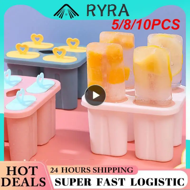 5/8/10PCS Simple And Easy Making Tools Easy To Freeze Silicone Ice Cream Mold Self-control Homemade Ice Box Summer
5/8/10PCS Simple And Easy Making Tools Easy To Freeze Silicone Ice Cream Mold Self-control Homemade Ice Box Summer