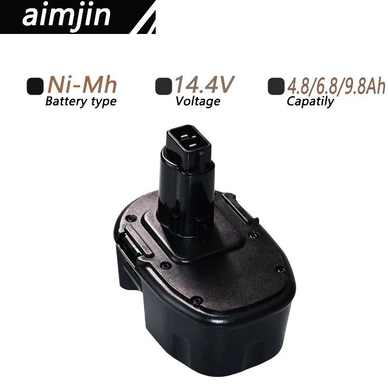 Никель-металлогидридный Аккумулятор для Dewalt DW9091, DW9094, DC9091, DE9091, DE9092, DC613ka, DC614ka, DC615ka, DC612ka, 14,4 В, 4,8/6,8 Ач
Никель-металлогидридный Аккумулятор для Dewalt DW9091, DW9094, DC9091, DE9091, DE9092, DC613ka, DC614ka, DC615ka, DC612ka, 14,4 В, 4,8/6,8 Ач