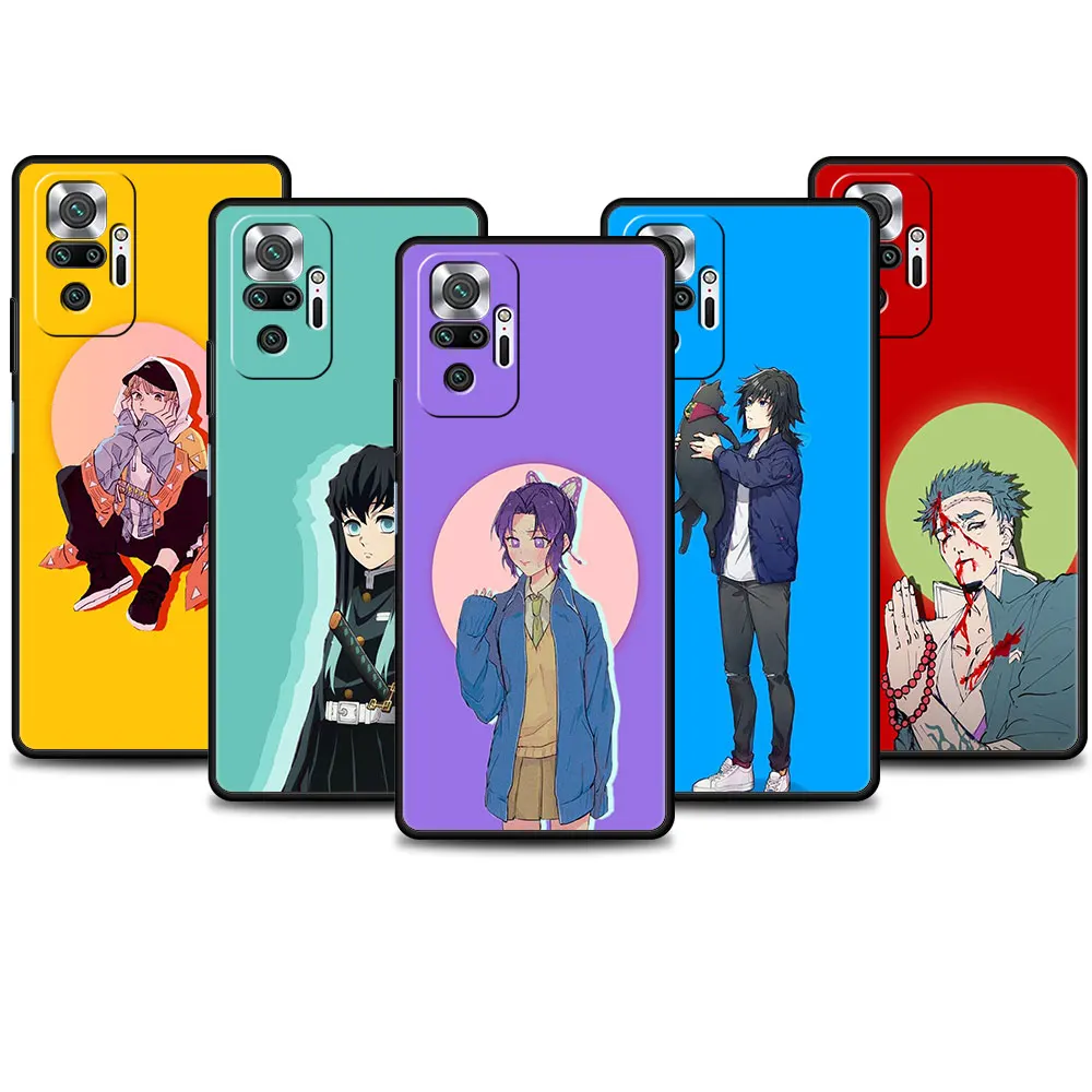 Phone Case for Xiaomi Redmi 9 9a 9c 8 k40 Note 9s 7 8t 9t 10 11 Pro Cover Silicone Funda Black Coque Demon Slayer Colorful Art
Phone Case for Xiaomi Redmi 9 9a 9c 8 k40 Note 9s 7 8t 9t 10 11 Pro Cover Silicone Funda Black Coque Demon Slayer Colorful Art