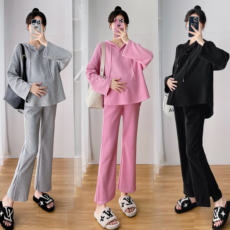 651# Spring Autumn Cotton Maternity Sweatshirt Pants Sets Sports Casual Belly Suit Clothes for Pregnant Women Pregnancy Hoodies
651# Spring Autumn Cotton Maternity Sweatshirt Pants Sets Sports Casual Belly Suit Clothes for Pregnant Women Pregnancy Hoodies