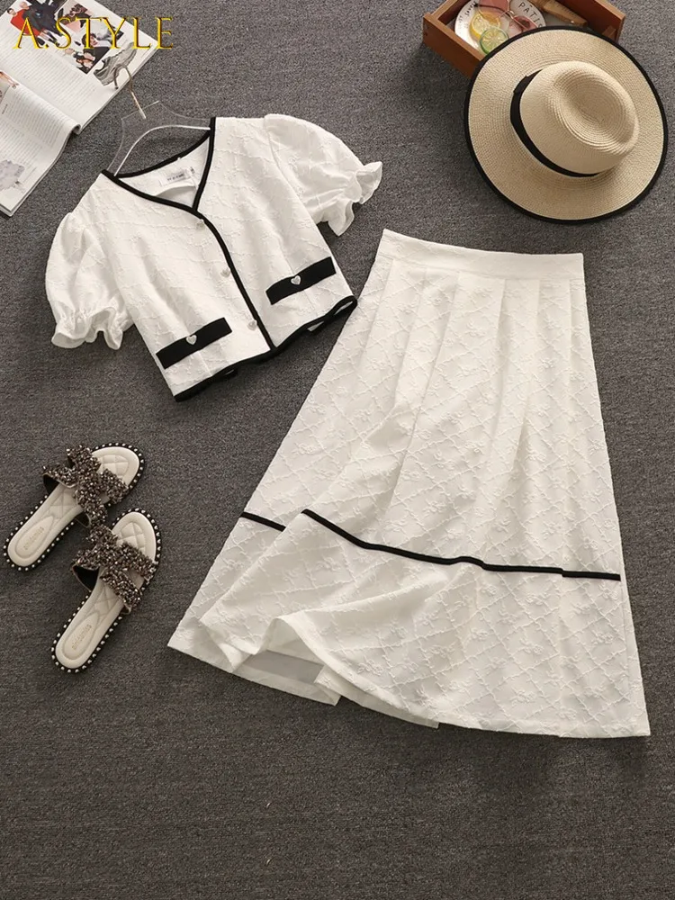A GIRLS Small Fragrance Two Piece Set Women Puff Sleeve Shirt Blouse Crop Top + High Waist Long Skirt Suits Casual 2 Piece Sets
A GIRLS Small Fragrance Two Piece Set Women Puff Sleeve Shirt Blouse Crop Top + High Waist Long Skirt Suits Casual 2 Piece Sets